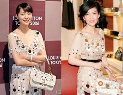 图文:女明星撞衫不停歇--徐静蕾vs周慧敏
