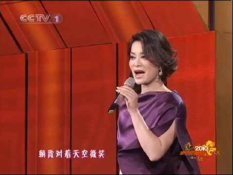图:央视虎年春晚 毛阿敏登上舞台演唱《微笑》