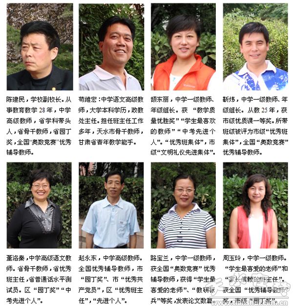 天水市逸夫实验中学2010年中考喜报(组图)