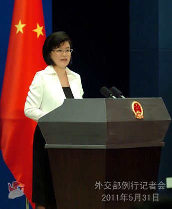 2011年5月31日外交部发言人姜瑜举行例行记者会