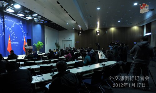 2012��1��17�գ��⽻����������Ϊ���������м��߻ᡣ