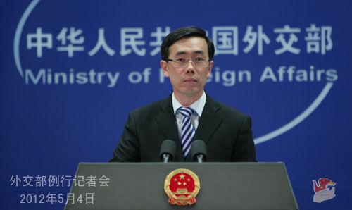 2012年5月4日,外交部发言人刘为民主持例行记者会。 2012年5月4日,外交部发言人刘为民主持例行记者会。