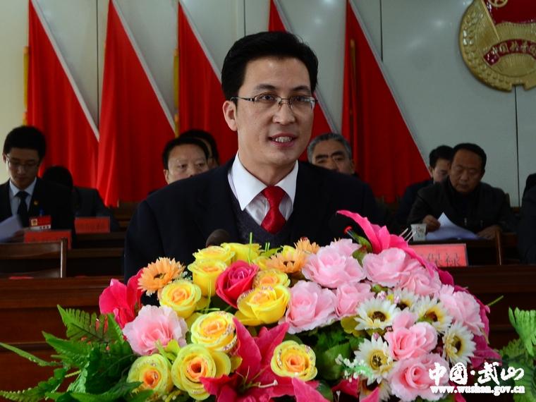 (丁世雄代表共青团武山县第十五届委员会作报告 )