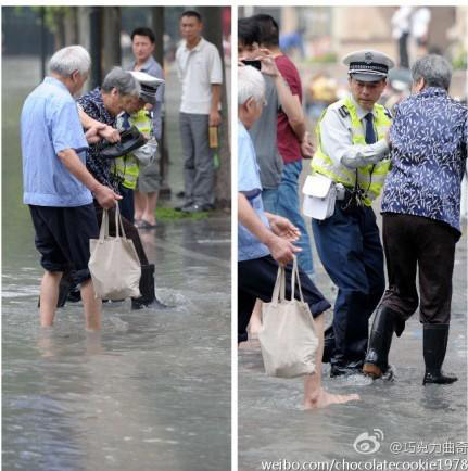 其实,除了帮妹子外,交警还帮了好多人