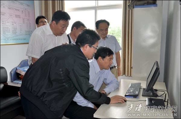 在麦积镇督查调研 在麦积镇督查调研