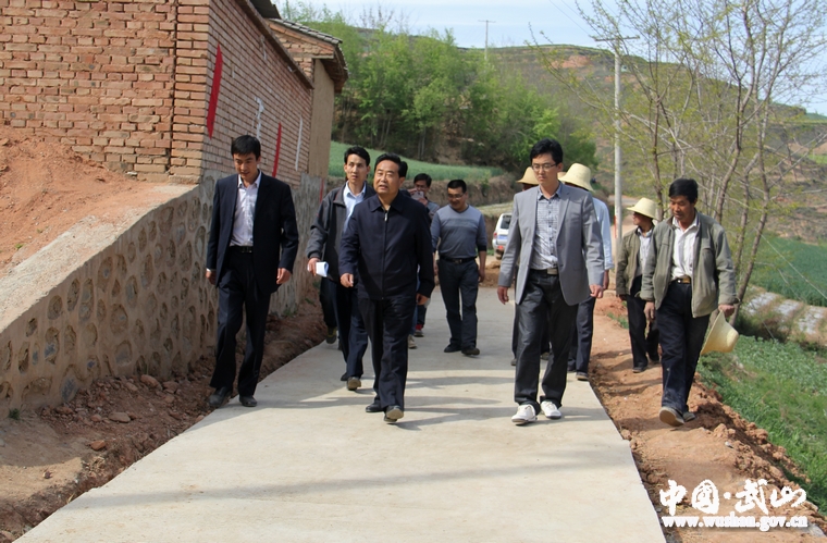 武山县委书记索鸿宾深入滩歌镇调研指导工作(图)