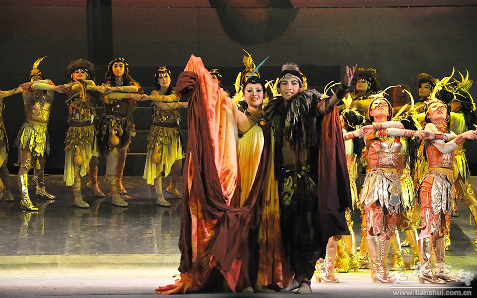 天水伏羲文化旅游节舞剧《一画开天》精彩上演(图)
