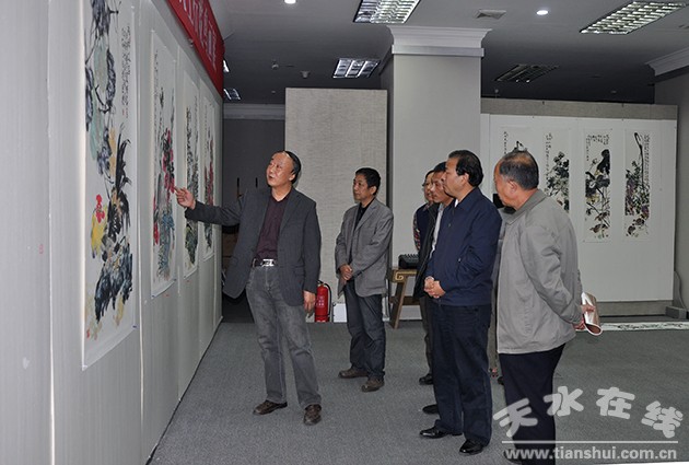 当代著名中国画家王德礼大写意花鸟画展在天水开展(图)