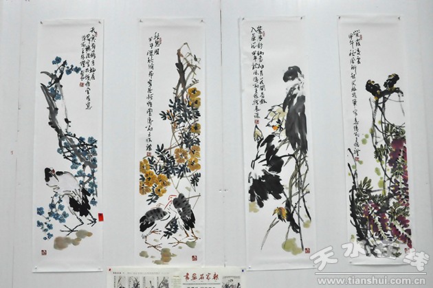当代著名中国画家王德礼大写意花鸟画展在天水开展(图)