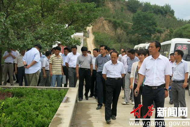甘谷县四大组织领导带队观摩六峰等4乡镇重点工作