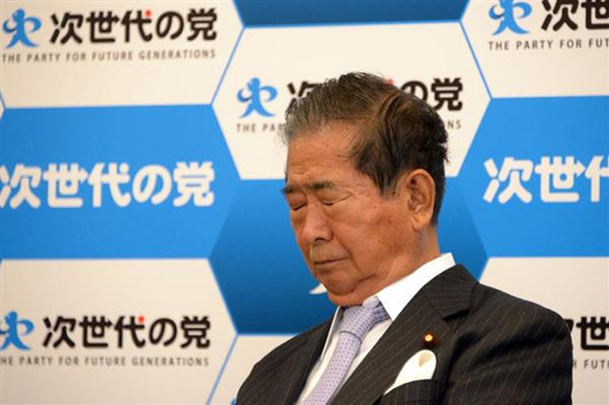 石原慎太郎在记者会上宣布有意借本次众议院大选退出政界。