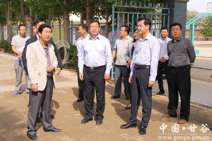 副市长张建杰调研甘谷县教育项目建设工作(图)