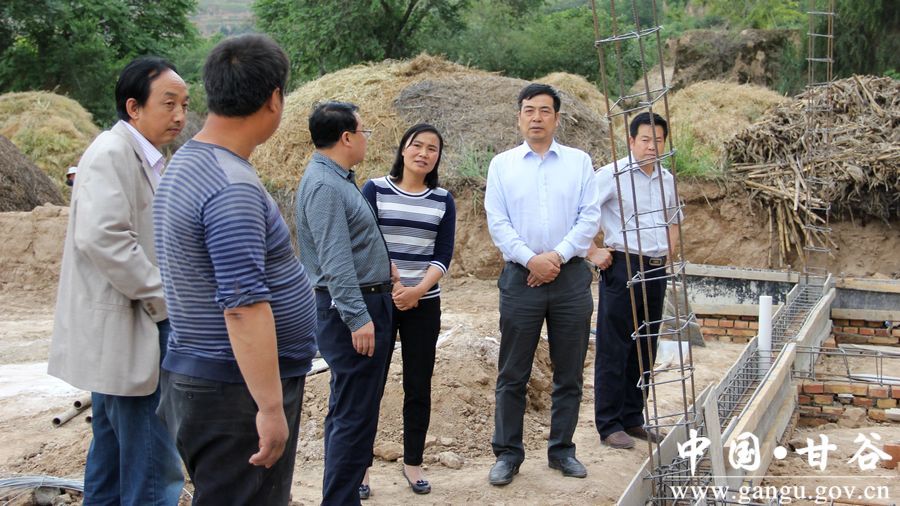 6月14日,甘谷县人大常委会主任令建民,副县长潘慧琴深入安远镇沙滩