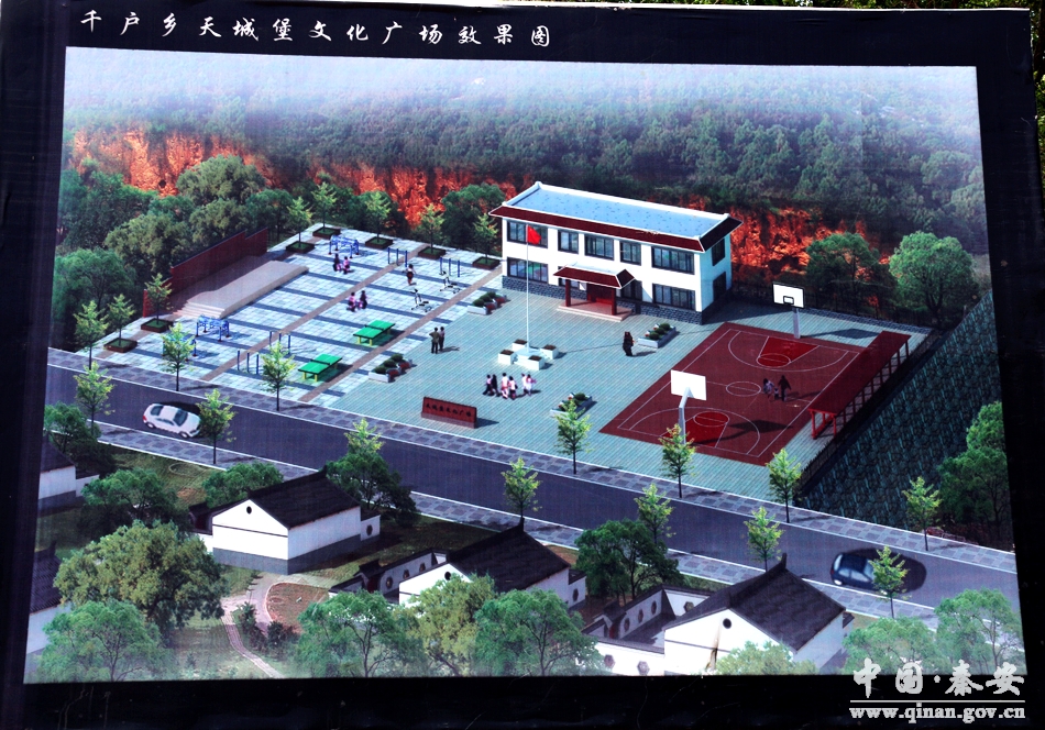 (天城堡文化广场效果图)