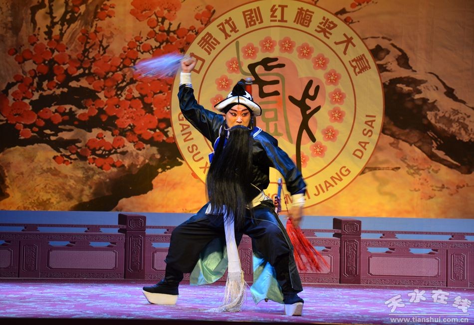 天水市西秦腔研究院参演省红梅奖剧目赢得满堂彩(图)