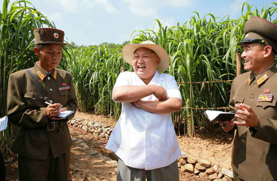 金正恩视察种子研究农场(网页截图)