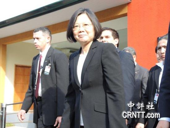 台湾地区领导人蔡英文目前正在巴拉圭访问