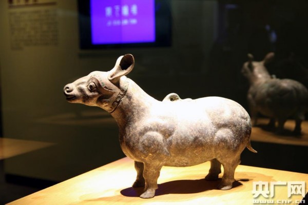 资料图:被称为“国宝牺尊”的铜牺尊。