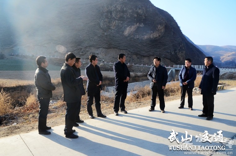 临夏州积石山县观摩团来武山观摩交流农村公路建设工作