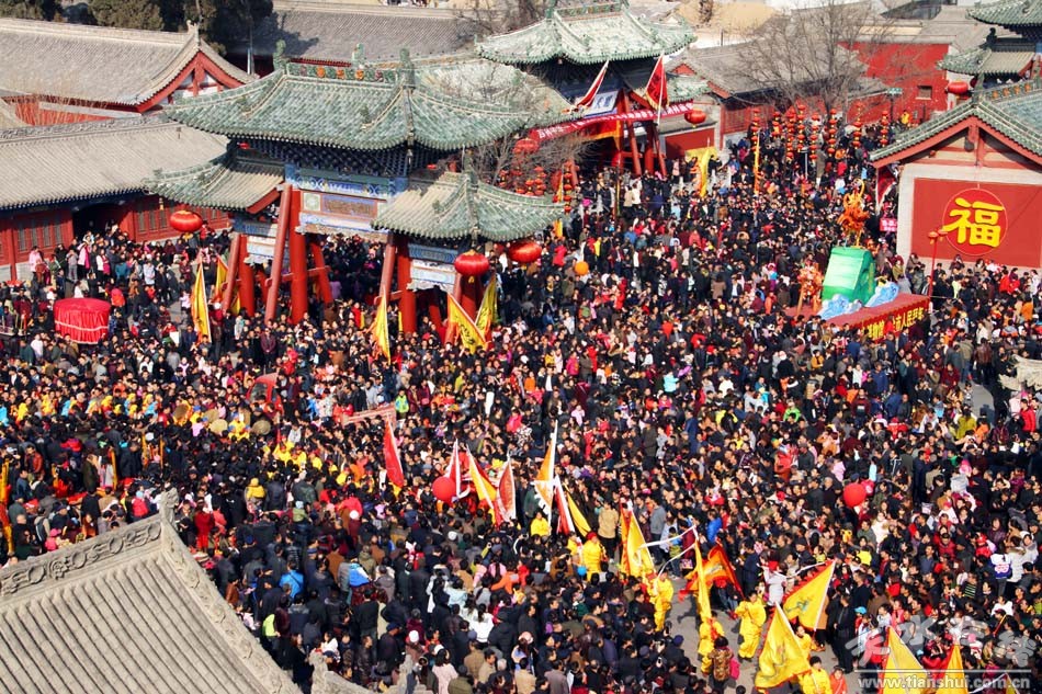 天水伏羲庙举行丁酉年春祭伏羲之迎献饭仪式(