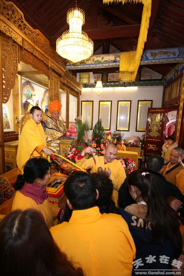 天水净土寺正月初六日举行吉祥灌顶大法会(组图)