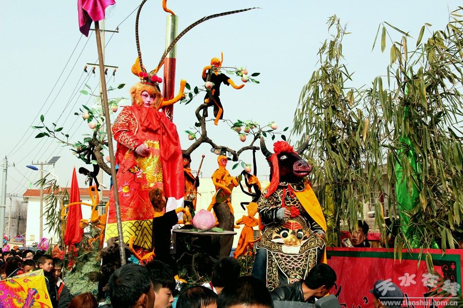 天水人走起!今日,街亭古镇"上九"耍社火!
