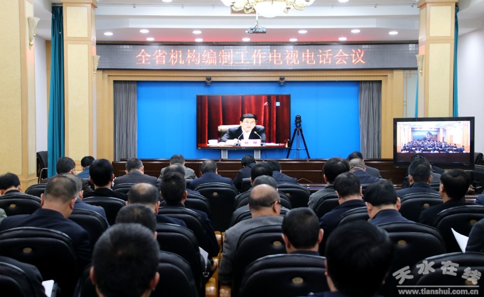 杨维俊市长在全省机构编制工作视频会议上发言