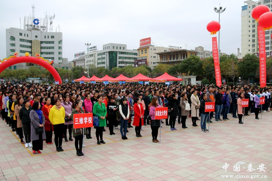 天津津南区与秦安县劳务对接暨就业招聘会举行