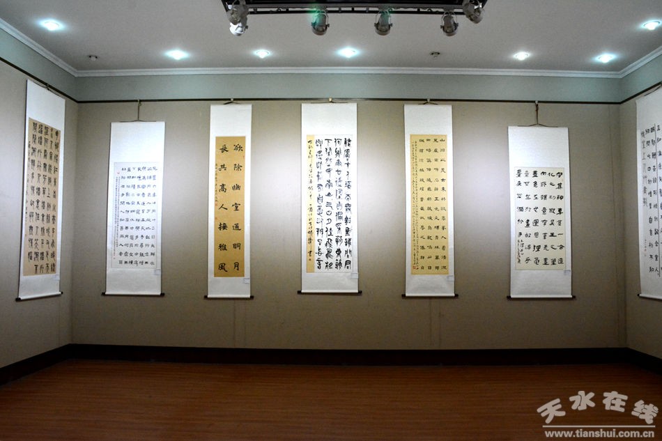 天水市首届正书展在市文化馆开展组图