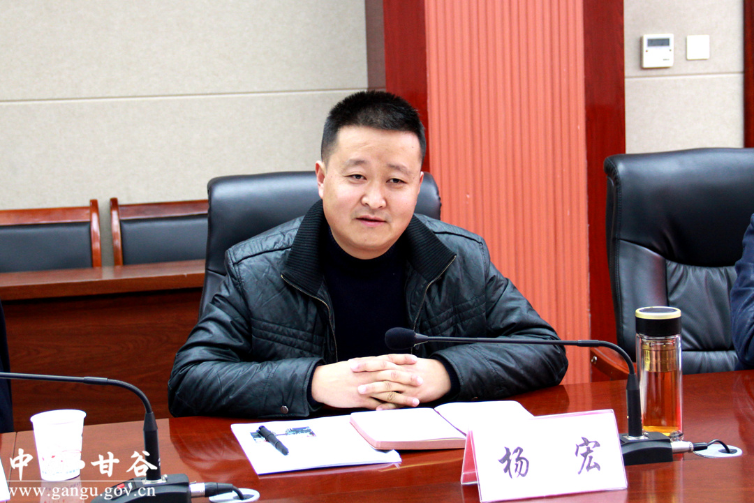 (副县长杨宏主持会议)