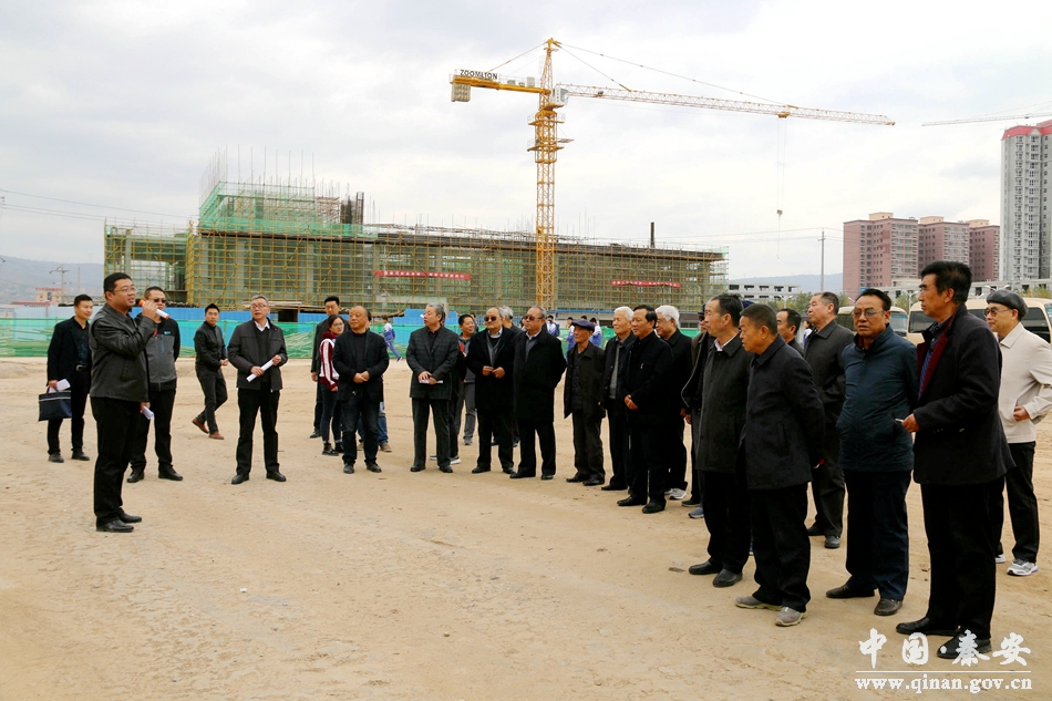秦安县举行离退休老干部重大项目建设观摩活动