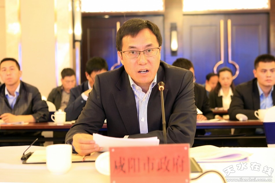 (咸阳市副市长李嘉辉发言)