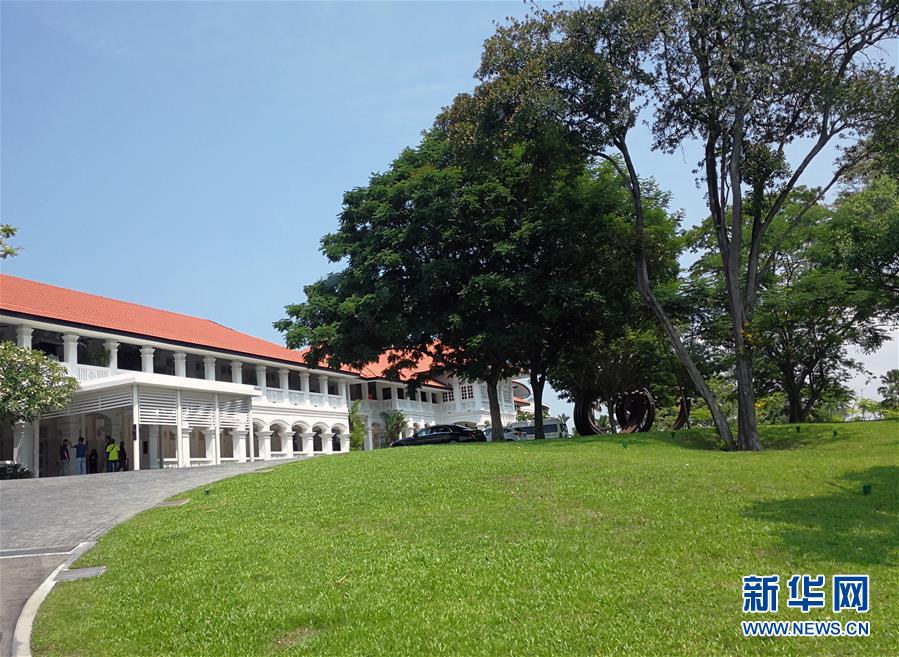 (国际)(1)探访朝美领导人会晤地点——新加坡嘉佩乐酒店