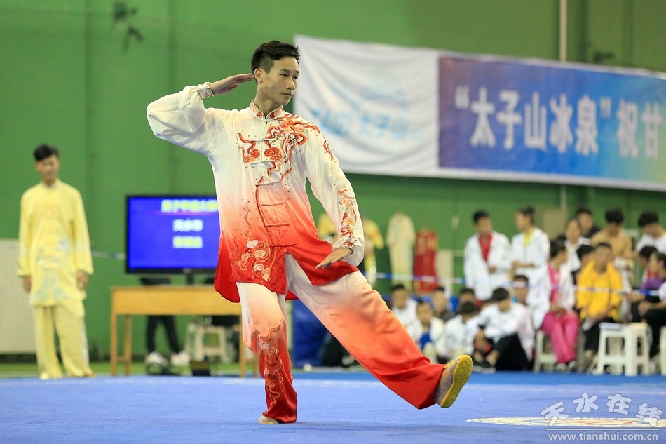 天水选手张旭达夺得省运会男子甲组太极拳比赛