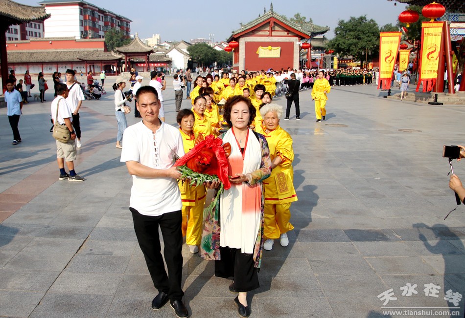 天水伏羲庙举行2018年秋祭伏羲氏典礼之迎献