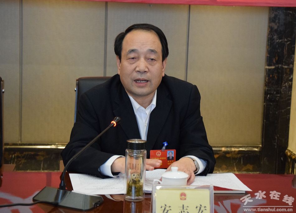 安志宏参加秦安代表团审议《政府工作报告》(