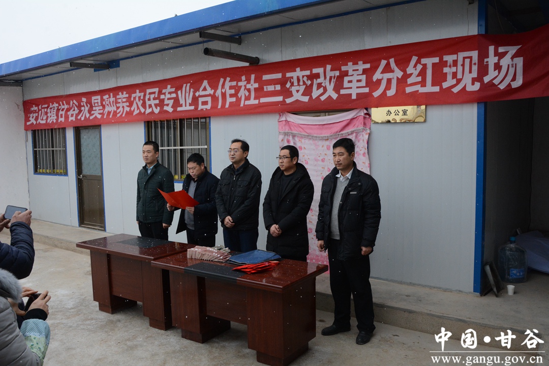 甘谷县安远镇何家坪村"三变"改革显成效(图)