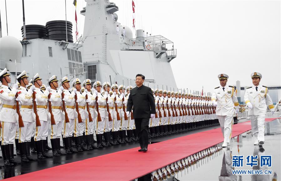 (人民海军70年)(2)习近平出席庆祝人民海军成立70周年海上阅兵活动