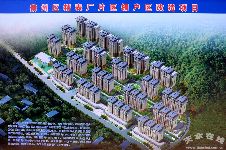 (秦州区精表厂片区棚户区改造项目效果图)