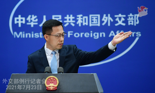 2021年7月23日外交部发言人赵立坚主持例行记者会