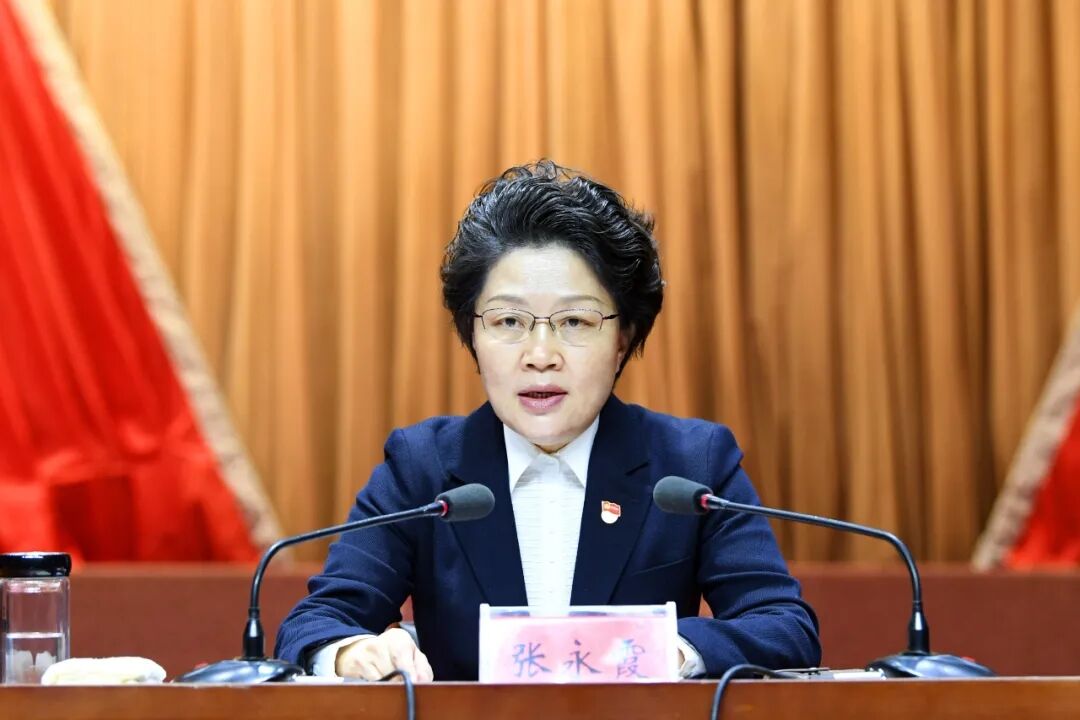 张永霞在麦积区宣讲党的十九届六中全会精神图